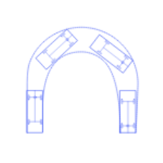 Layouts Vehicles Turning Passenger Vehicle Turning Path Icon Svg Vector, Free Vectors File